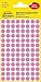 AVERY Zweckform 3594 selbstklebende Markierungspunkte (Ø 8 mm, 416 ablösbare Klebepunkte auf 4 Bogen, runde Aufkleber für Kalender, Planer und zum Basteln, Papier, matt) pink