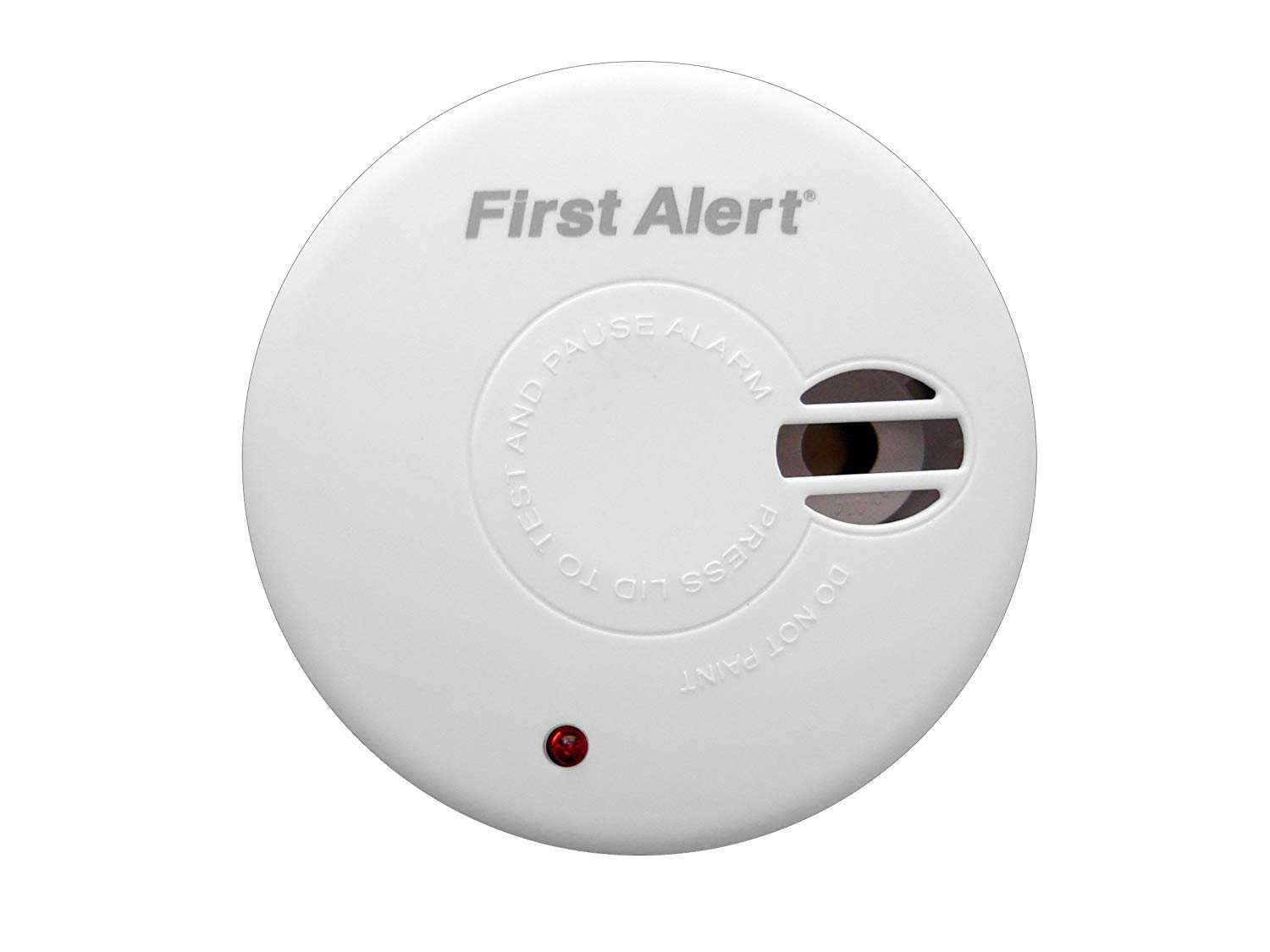First Alert SA300 Ionisation Smoke Alarm, 9V Battery Powered with Hush Button, 1 Pack