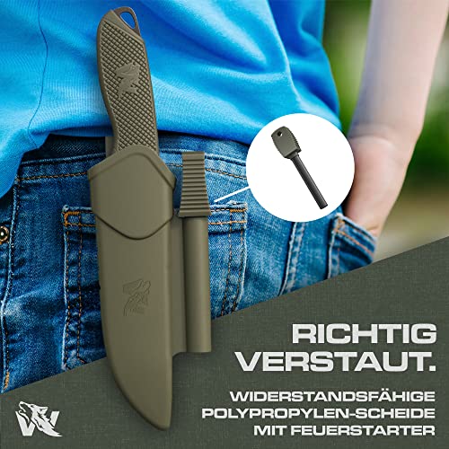 Wolfgangs W-KIDS - Schnitzmesser Kinder mit Süßem Kindermesser Führerschein - Outdoor Kinder Messer Set mit Scheide und… - Image 5