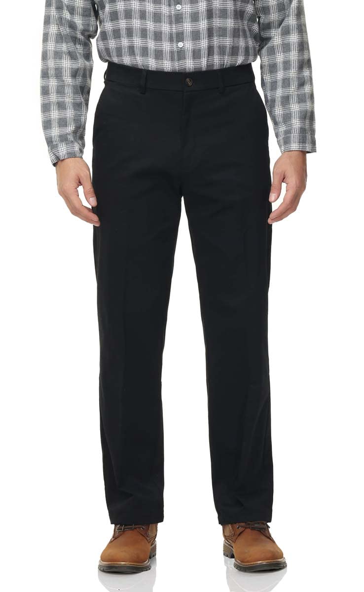 Soojun Mens Classic Fit Casual Stretch Khaki Pant Easy Flex Pants