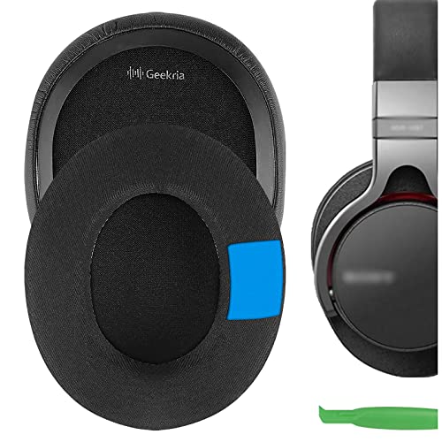 Geekria Sport Cooling Gel Replacement Ear Pads for Sony MDR-1ABT/ MDR-1RBT/ MDR-1RNC Headphones Ear Cushions, Repair Parts (Black)