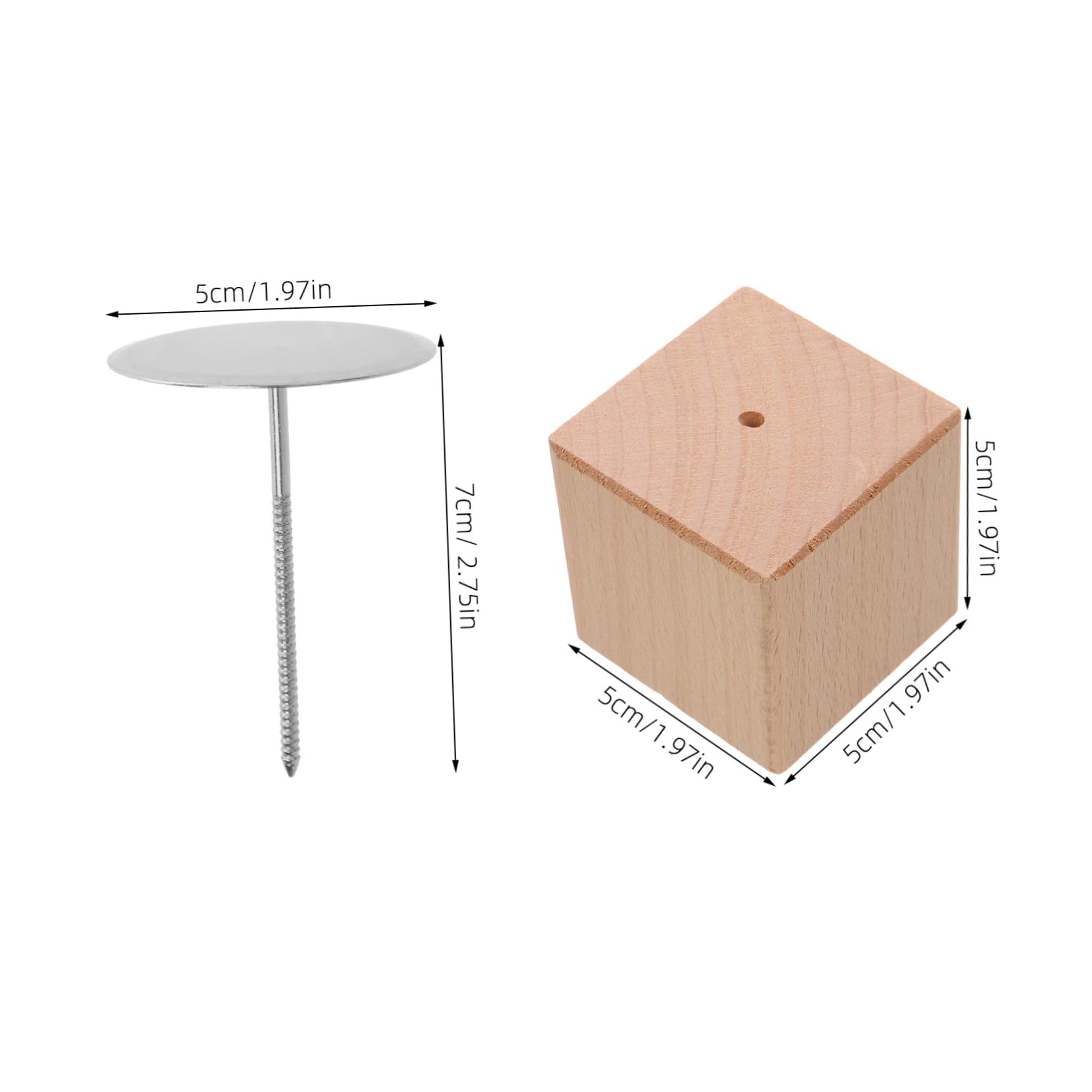 SOLUSTRE Sturdy Wooden Nail Art Stand for Nail Art Decor Baking Flower Display Base