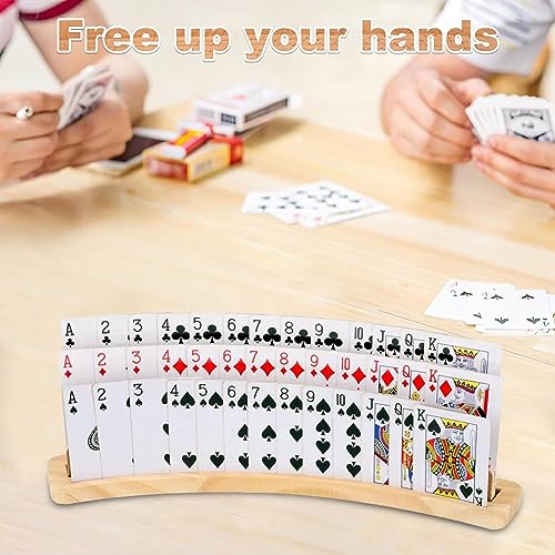 Kartenhalter Spielkarten | 2/4 Stück Spielkartenhalter | Freihändiger Poker Karte Halter Ständer | Robuster Pokerzubehör Kartenhalter für Kinder, Senioren, Erwachsen – Bild 5