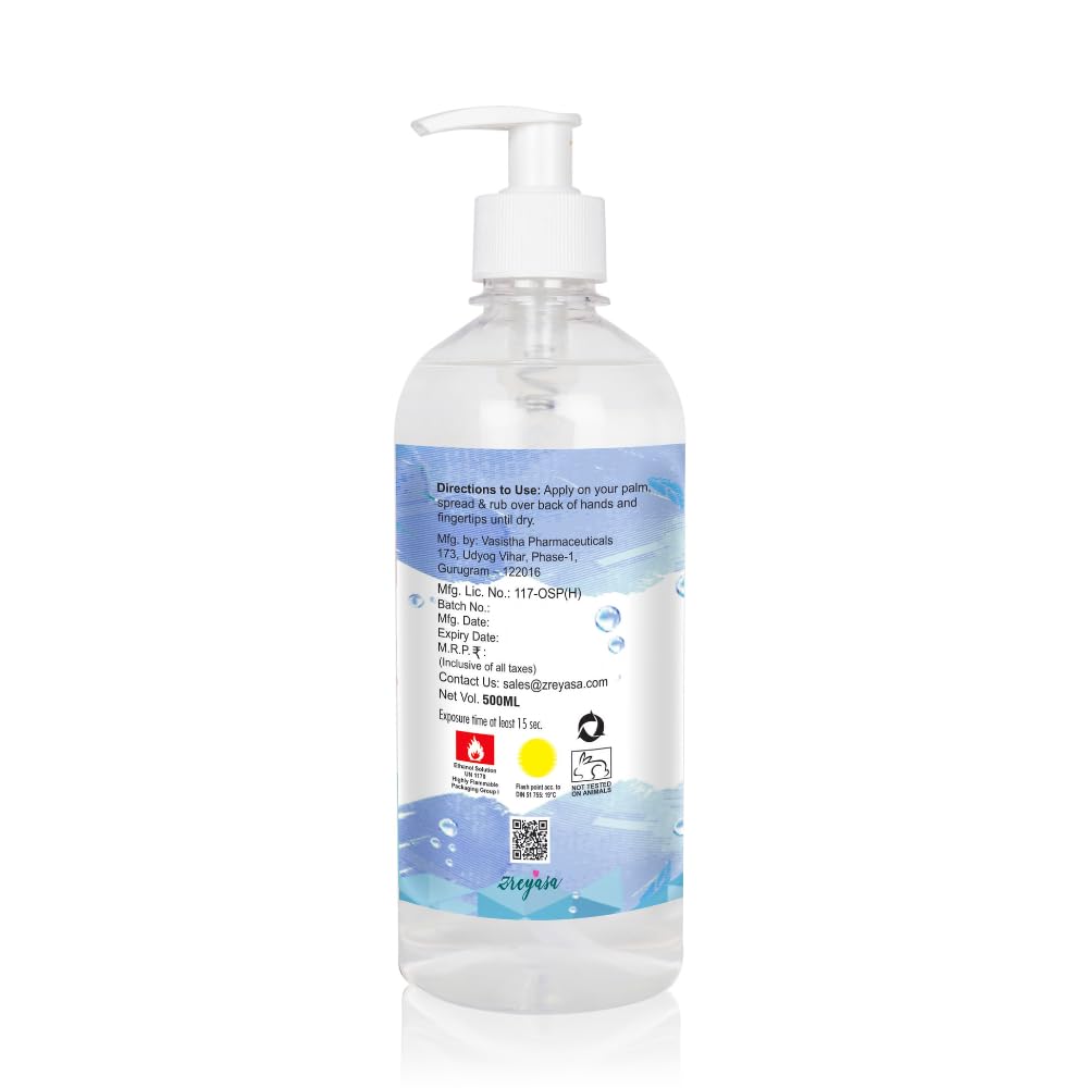 ALCOHPURE Total Hand Rub, 80% Ethanol, WHO Recommended Formula, FDA Approved 500ml - Pack of 2 1