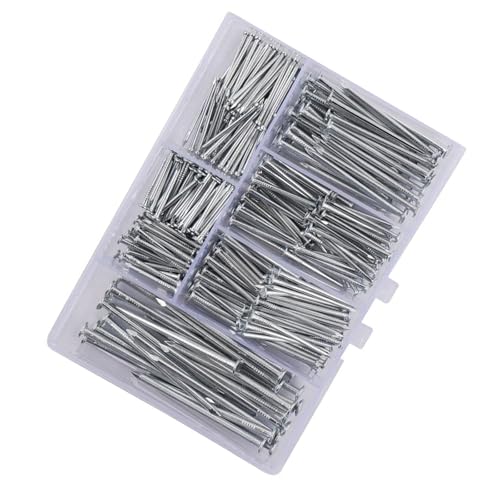 Image of 350Pcs Hardware Nails Assortment Set Picture Hanging Nails Iron Wall Nails with Box for Hanging Picture Craft Projects