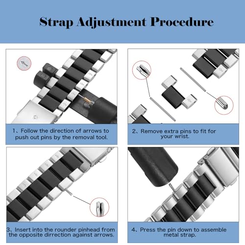 MaEiol 22mm Metal Strap for Huawei Watch GT 6 Pro/GT 6/GT 5 Pro/GT 5/4 46mm / Huawei Watch 5/4 46mm /4 Pro 48mm /Ultimate 2 - Image 4