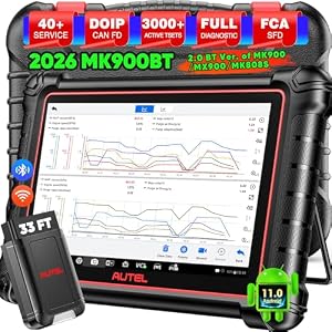Autel Scanner MaxiCOM MK900BT, 2026 MK900-...
