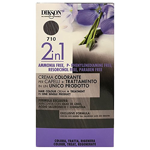 Dikson 2 in 1 crema colorante biondo cenere 710