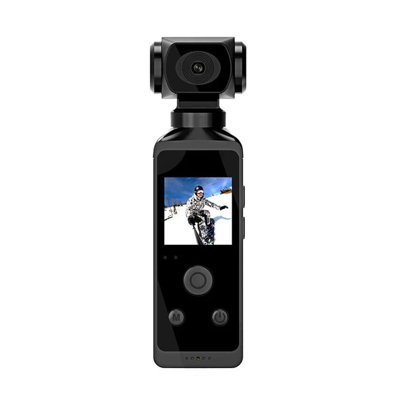 Videocamera tascabile 4K Ultra HD Girevole a 270° Vlog Wifi Mini Cam sportiva Custodia impermeabile Casco da viaggio Registratore for conducente di bicicletta