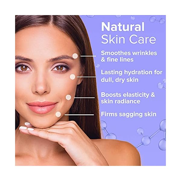 Sanar Naturals Collagen Cream Face Moisturizer - Reduce Wrinkles, Hydrate and Tighten Skin Tone with Hyaluronic Acid, Vitamin E and Apple Stem Cells Anti Wrinkle Cream, 1 fl oz