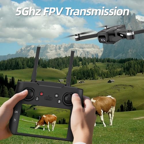 GPS Drone with EIS 4K Camera, 4.5" FPV Screen, 5GHz Transmission Foldable Drone with Brushless Motor, Auto Return Follow Me & 32G SD Card, Gesture Control, Al Track&Orbit Mode for Adults/Kids/Beginners - Image 6