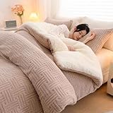 HLTQL Bettdecke Winterdecke,Winter Steppdecke Dicker Lamm-Kaschmir, Decke, Flauschige Kaschmir-Steppdecken, Winterwarm, Plüsch Winterdecke(B,200x230cm/4kg)