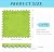 lmjclzyee 12 pcs Fluffy Soft EVA Foam Interlocking Carpet Shaggy Rugs Protective Floor Tiles Sport Play mats for Home Parlor, Bedroom, Children Kids Room (Green)