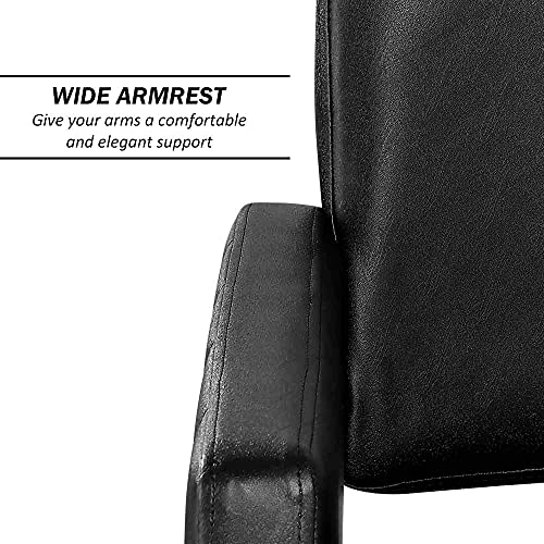 Paddie Hydraulic Salon Chair For Hair Stylist, 360 Degrees Rolling Swivel Barber Chairs All Purpose Beauty Spa Equipment, Max Load Weight 330 Lbs (Black) #TOP6