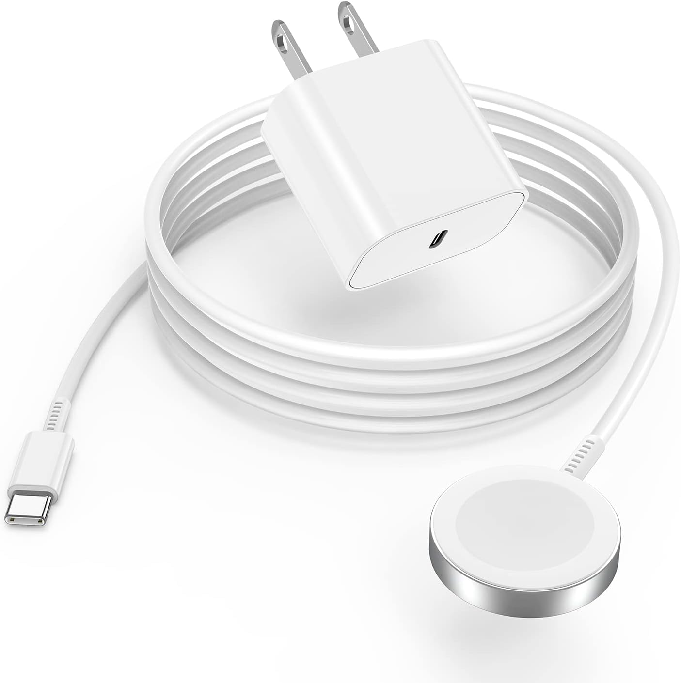 Cabepow for Apple Watch Charger,USB C Magnetic Apple Watch Charging Cable 6FT with 20W USB C Charger Block for iWatch Series Ultra/9/8/7/6/SE/SE2/5/4/3/2/1-White (B0C274YFG1) Amazon Price History, Amazon Price Tracker
