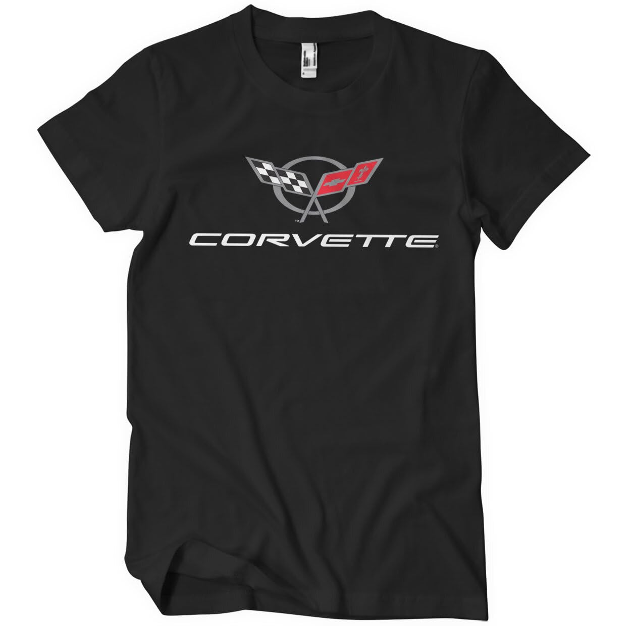 Chevrolet Officially Licensed Corvette C5 Logo Big & Tall Mens T-Shirt (Black), XXX-Large
