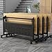 Jklmzpf Conference Room Tables, Folding Conference Table Office Table Flip Top Mobile Meeting Training Table with Wheels,Seminar Boardroom Table for Meeting Room Office Classroom (6PCS)