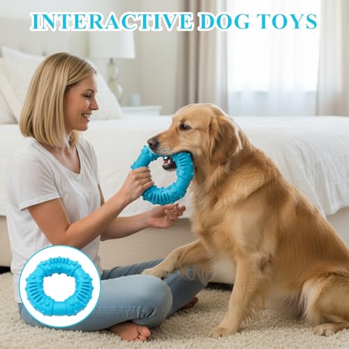 PDirat Hundespielzeug Unzerstörbar, Spielzeug Hund Unzerstörbar, Robustes Kauspielzeug, Natürlicher Gummi Hundespielzeug Zur Zahnpflege und Stressabbau für Kleine, Mittlere & Große Hunde(13cm)