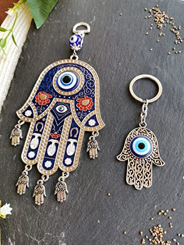 SabelAX Mano Fatima Occhio Turco Ciondolo Parete