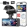 REDTIGER 4K Dash Cam Front and Rear, STARVIS 2 Sensor, Touch Screen 3.18″, 128GB Card Included, Voice Control, 5.8GHz WiFi Car Dash Camera, GPS, Night Vision, Emergency Lock, Parking Mode (F7N Touch)