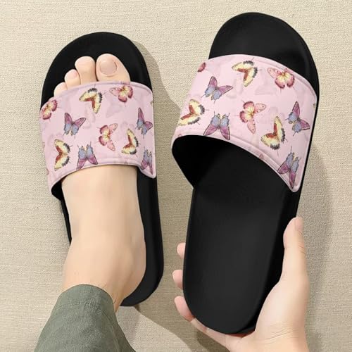 Women's Slide Sandals - Lightweight, Non-Slip, Open-Toe, Quick Dry, Suitable for Bath Swimming Beach Walking3