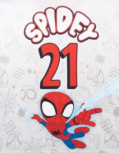 Marvel Spidey and His Amazing Friends Toddler Boys' Active Mesh Short Sleeve Graphic Tee Spidey Gray Red 2T - image 4