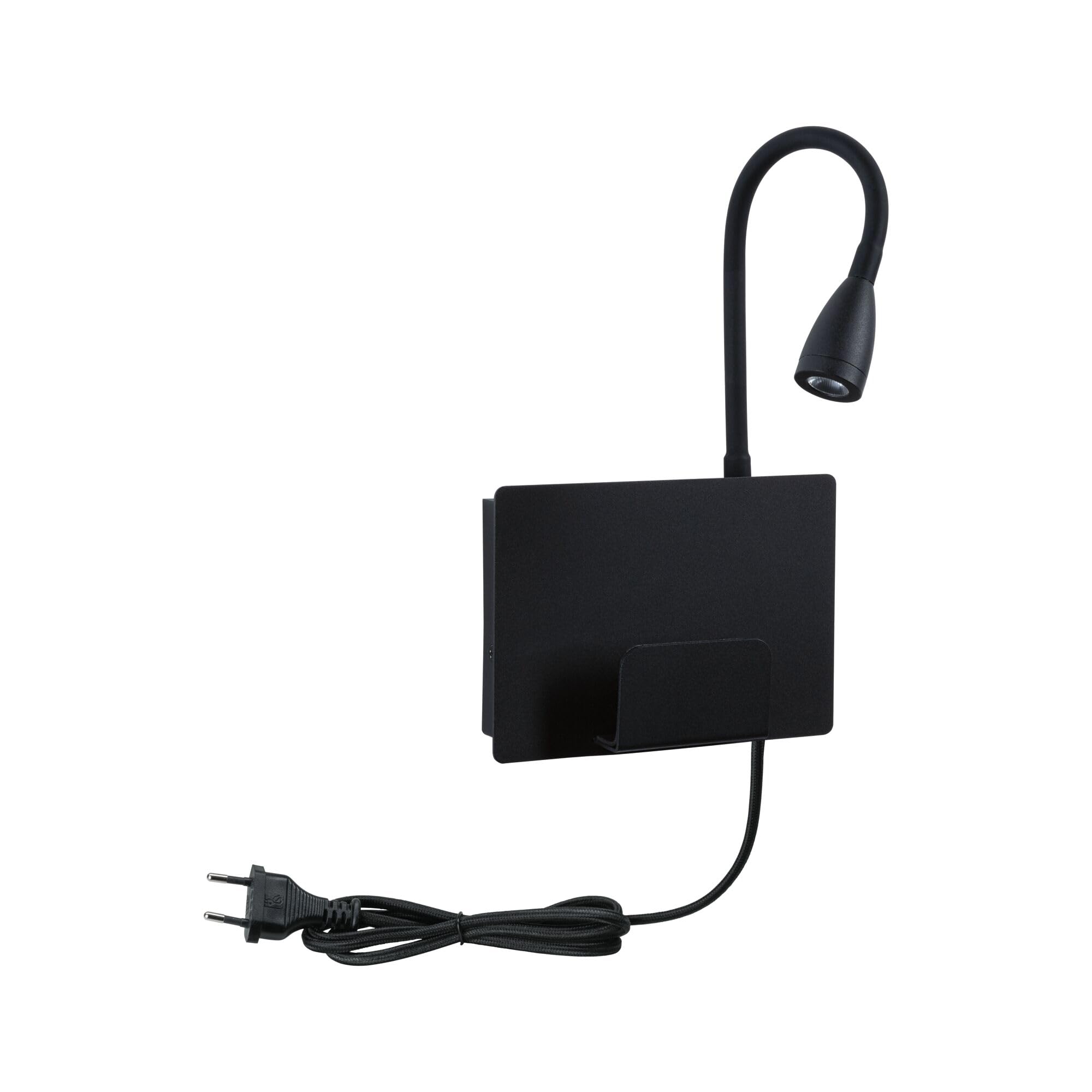 Paulmann 71101 LED Wandleuchte Halina USB C 2700K 200lm 230V 2,4W Schwarz matt Wandleselampe