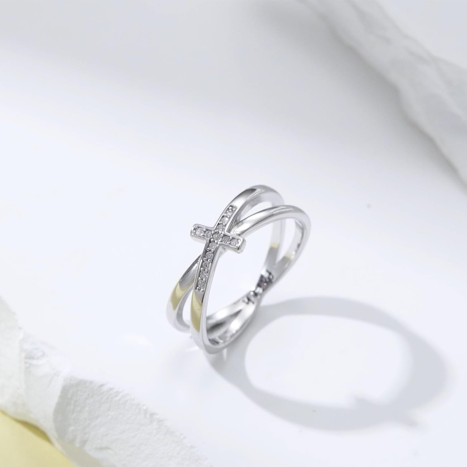 Cross Rings for Women 925 Sterling Silver Faith Cross Rings Christian Religious Jewelry Gifts for Men - Image 2