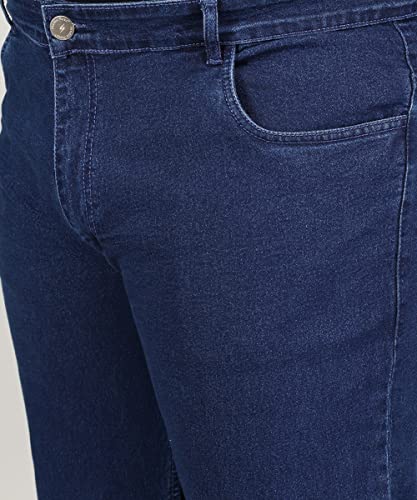 Image of STUDIO NEXX Regular Fit Cotton Lycra Blend Black Jeans
