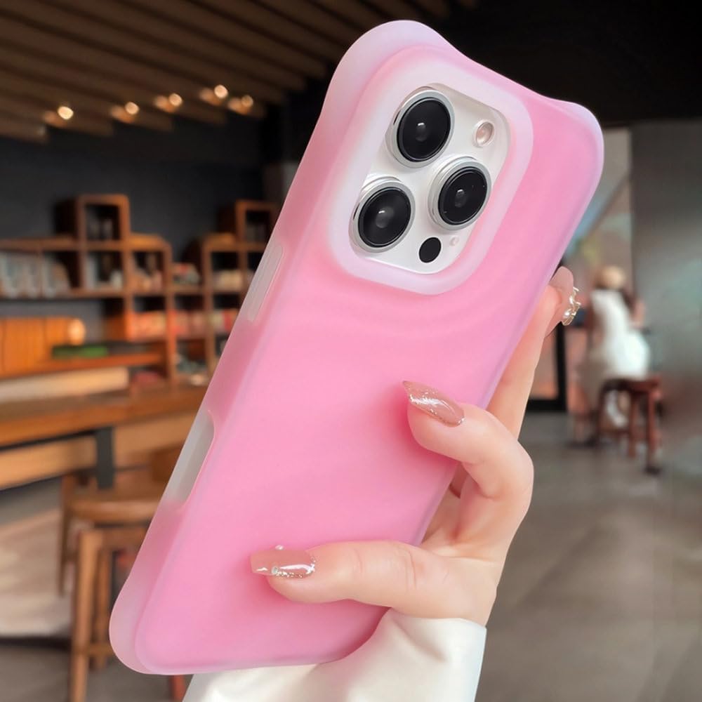 Wstrząsoodporne etui z miękkiego silikonu Ripple Jelly do iPhone'a 14 13 15 16 Pro Max, matowe, pogrubione, z powłoką ochronną zderzaka, szare, do iPhone'a 15 Pro