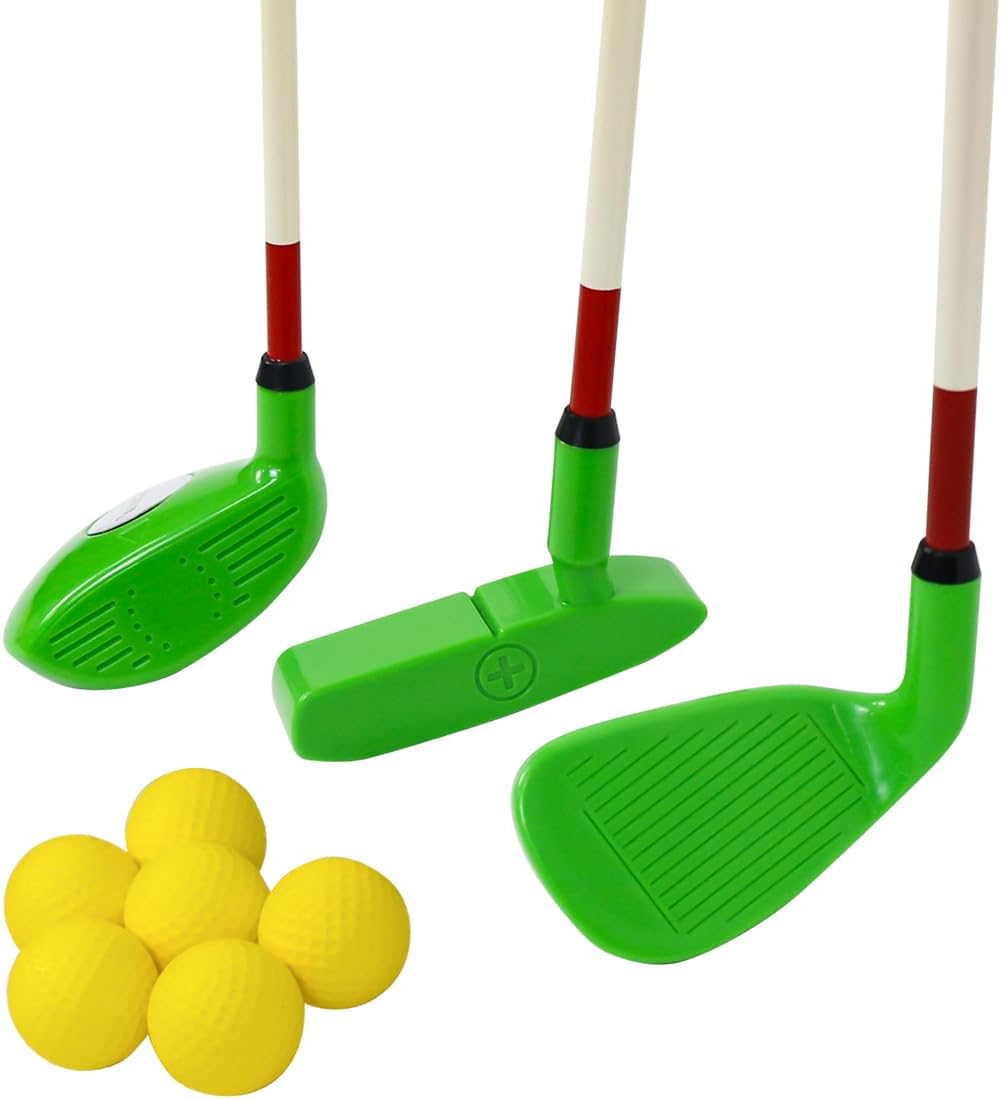 Kids Golf Clubs Set for Children, Konday Kids Golf Set,Include Drive,Iron,Putter,Carry Bag and Soft Balls Right Hand