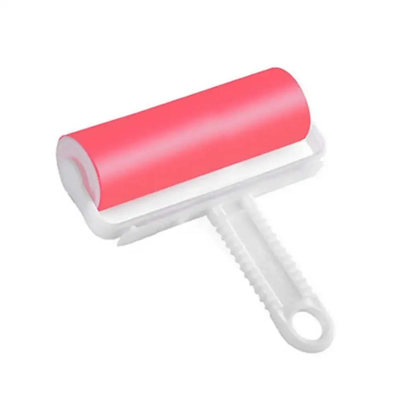 Lint Roller Reusable Lint Remover Washable Silicone Dust Wiper Cat Dog Comb Tools Shaving Pet Hair Cleaning Brush Sticky Roller(Red)
