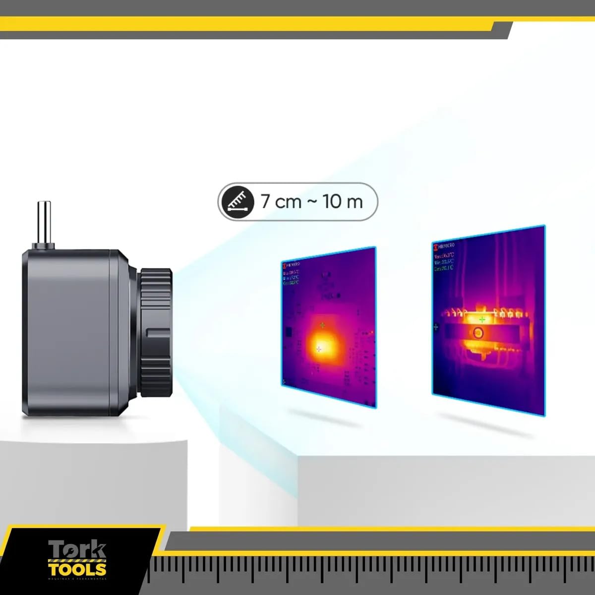 HIKMICRO Wärmebildkamera Mini2PlusV2 512 x 384 SuperIR, Manuell fokussierende Thermal Camera Kompatibel mit iOS und Android, 256 x 192 IR-Auflösung, 25Hz, USB-C/Lightning(unterstützt iPhone 15/16)