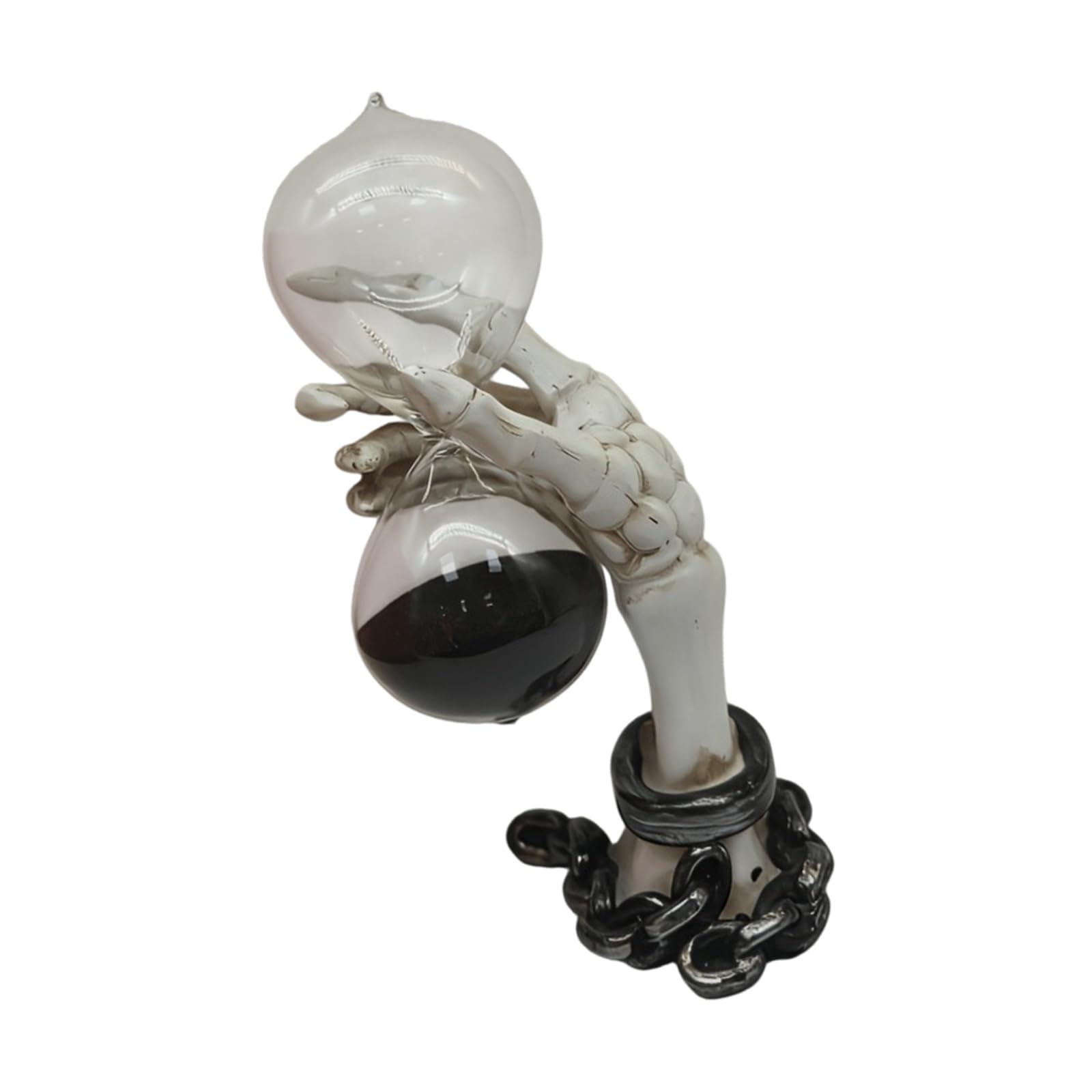 Xinsheinelry Skeletons Hand Hour Glass Sand Timer Statues Decorative Sculpture Ornament Collectible Figurines Scary Halloween Decors Collectibles Figurines