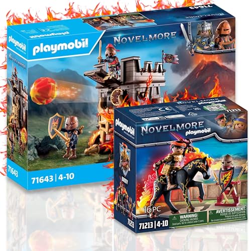 PLAYMOBIL 71213 Novelmore Burnham Raiders 71643 - Carro de asalto con cañón de fuego