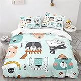 El juego de cama incluye: 1x funda nórdica (135x200cm) apto para cama de 90 y 2x fundas de almohada (40x70cm). El tamaño de la funda de almohada se puede cambiar al tamaño que necesite.