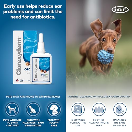 Clorexyderm Oto Più Ohrreiniger für Hunde und Katzen, 150 ml