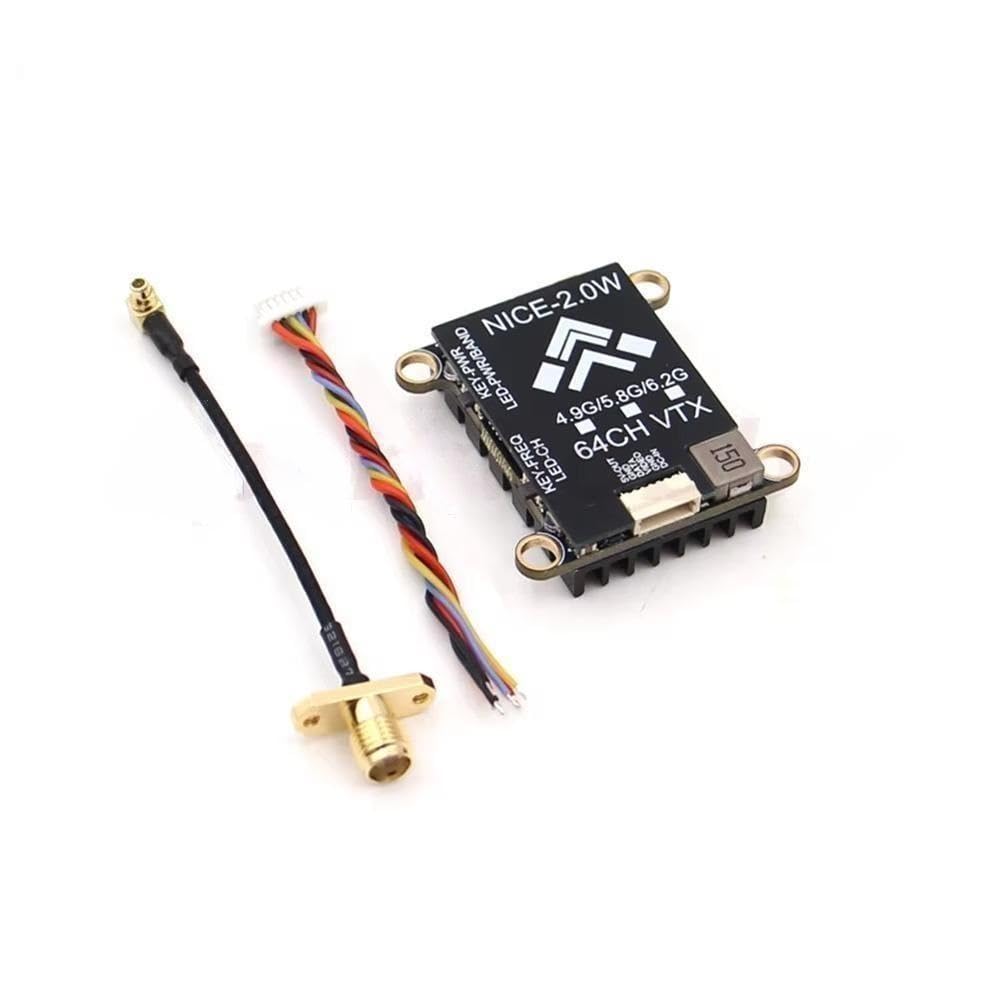 SPARKHOBBY Nice 5.8G 2W 64CH VTX Image Video Transmission DC 7~36V Support TBS Protocol OSD Parameter Tuning for FPV Drones DIY (5.8G 2W VTX)