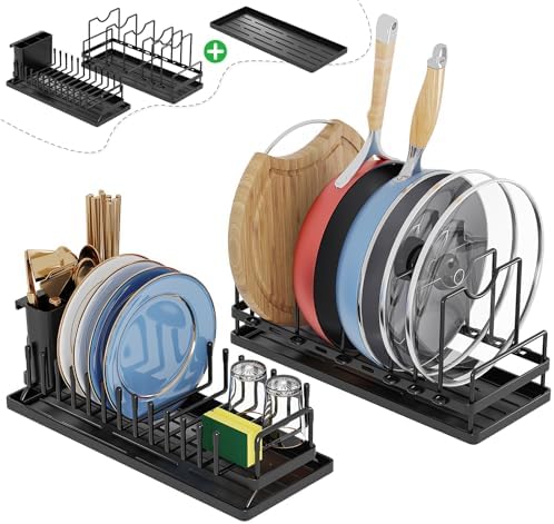Amazon.com - KEKAPE Multifunctional Stainless Steel Dish Drying Rack ...