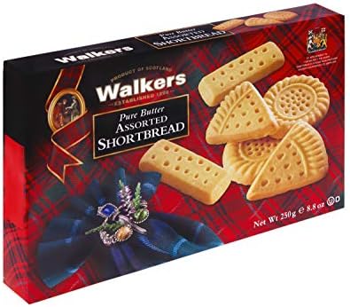 Walker's Shortbread Assorted Shortbread Cookies, Pure Butter Shortbread Cookies, 8.8 Oz Box