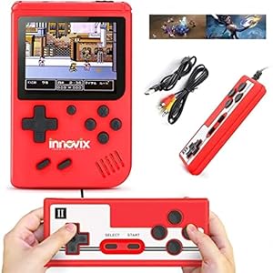 Innovix® Kid’s Special 2023 SUP Handheld Game Console, Classic Retro Video Gaming Player Colorful LCD Screen USB Rechargeable Portable TV Video Game with 400+ Old Games