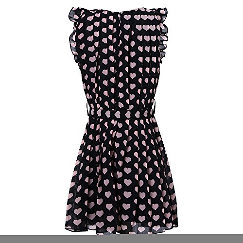 Richie House Girls' Pleated Dress with Ruffled Sleeve Size 3-12Y RH09842