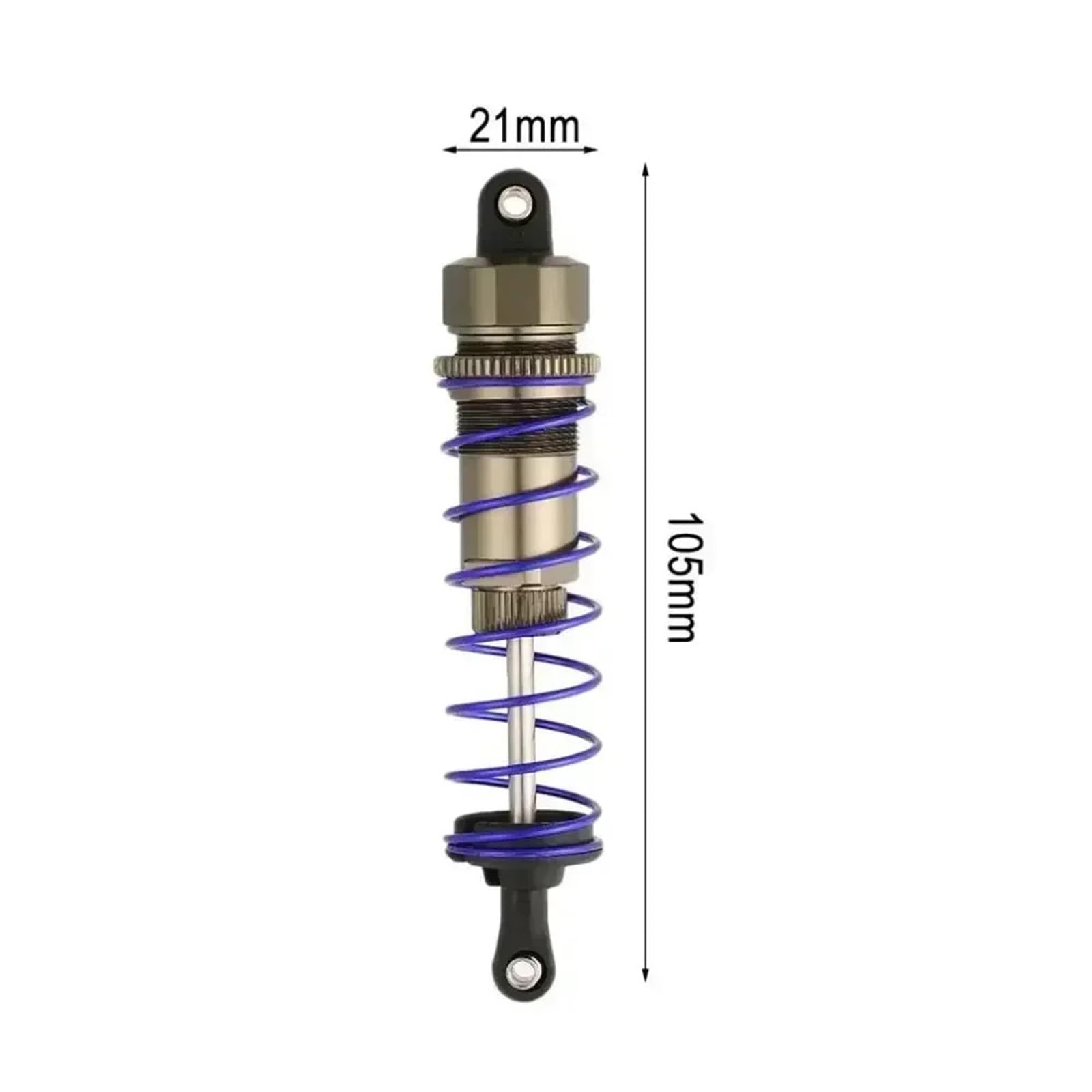 RC Coches Repuestos Para ZD Para Racing Para HSP Para Redcat Hongnor LRP Para HPI Para Hobao 1/10 Amortiguador Delantero Trasero Suspensión RC Para Buggy Truck(105mm)