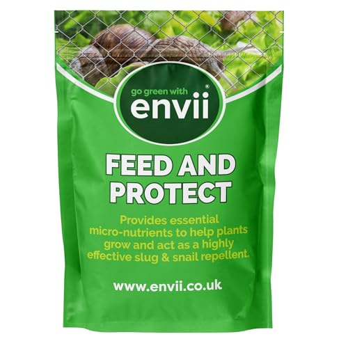 envii Feed & Protect Strong Slug & Snail Repellent Effective Protector for Use on Plants Garden & Vegetables 500g