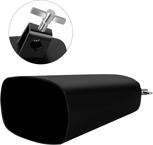 Miniatura 14 de Eastrock Campanas de vaca de acero de metal de 4 pulgadas fabricantes de ruido cencerro de percusión de mano con palo para batería