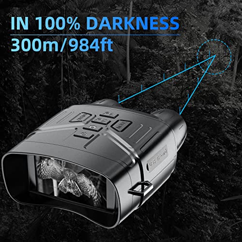 Nachtsichtgerät, Relassy 4K HD Digital Infrarot Nachtsicht Fernglas 300m Reichweite, 4000mAh Wiederaufladbares… – Bild 3