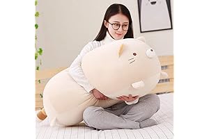 Big Cat Plush Pillow,Large and Fat Cats Stuffed Animals Toy Doll for Girls,Bed, 35.4 Inches