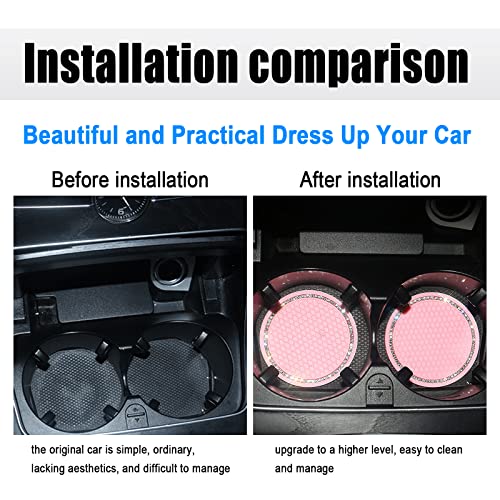 Fogfar Portavasos para Auto Pack-2 Rosado 2.76 pulg miniatura 6