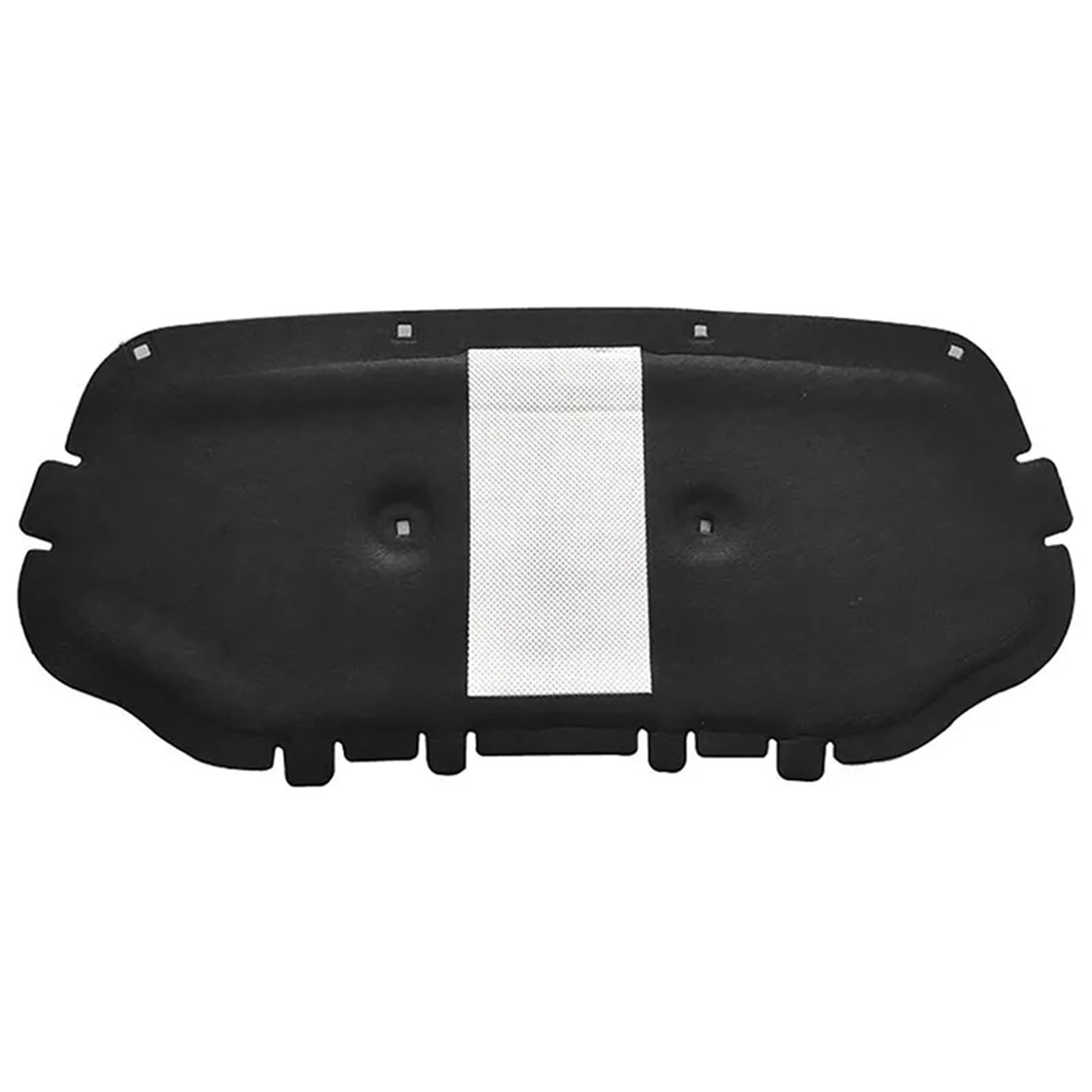 Himwqfuh Black Car Hood Insulation Pad For Vw For Jetta Vs5 2019 Auto Front Engine Soundproof Cotton Full Aluminum Foil Engine Sound Insulation Pad Mat