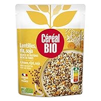 UN MELANGE RIZ, LENTILLES, SOJA : Un plat préparé végétarien bio, riche en protéines végétales et en fibres. Une recette simple, équilibrée et savoureuse pour vos repas du quotidien. DES INGRÉDIENTS DE QUALITÉ BIO : Préparé avec des lentilles vertes,...